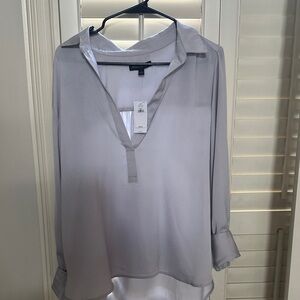 Banana Republic Gray Blouse
